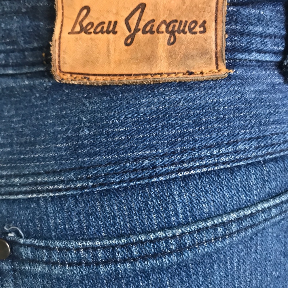 RARE Vintage Beau Jacques unique jeans 32/34 Pin stripe Excellent condition